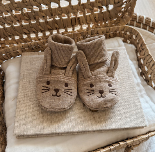 Baby Bootie Socks | Bunny Biscuit Purebaby