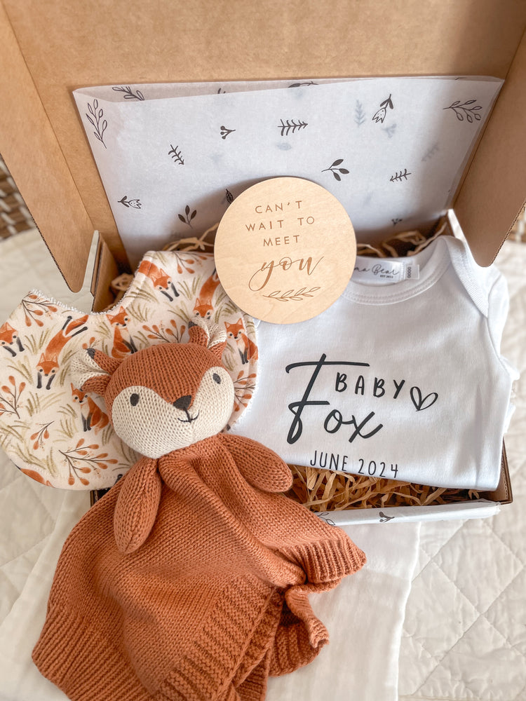 Personalised Pregnancy Announcement Giftbox | Fox