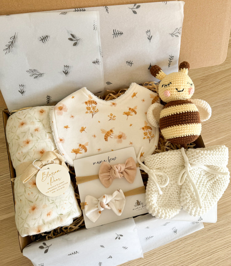 Baby Girl Giftbox | Little Floral Bee & Booties