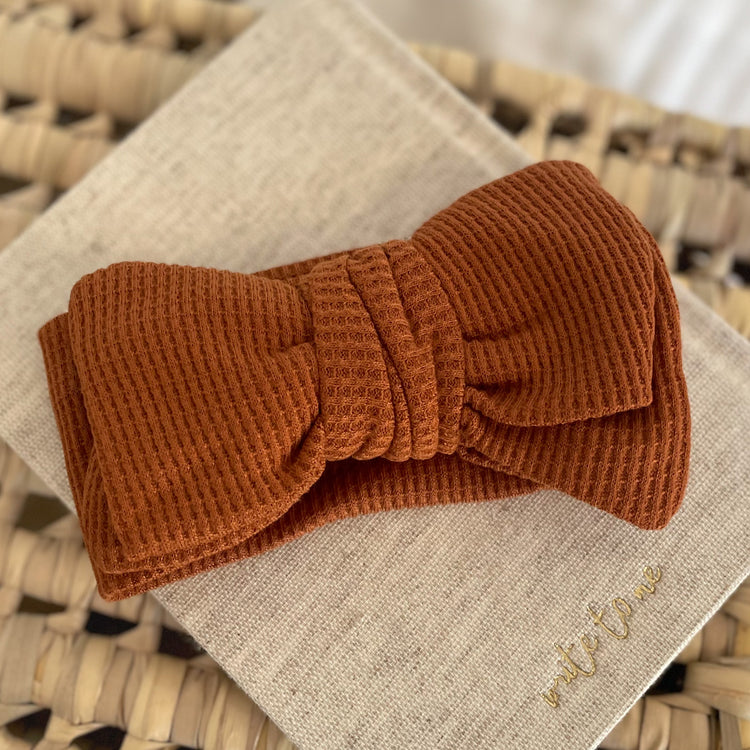 Oversized Baby Bow Topknot | Waffle