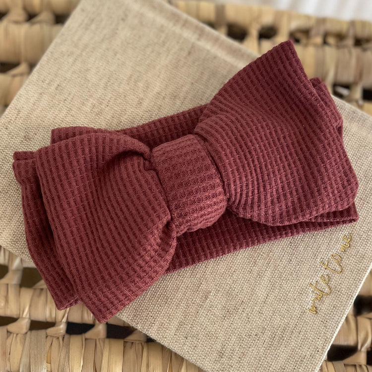 Oversized Baby Bow Topknot | Waffle