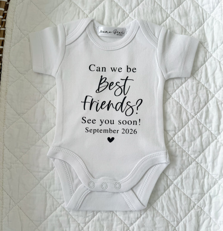 Ready to post Pregnancy Announcement Onesie | 'SECONDS'