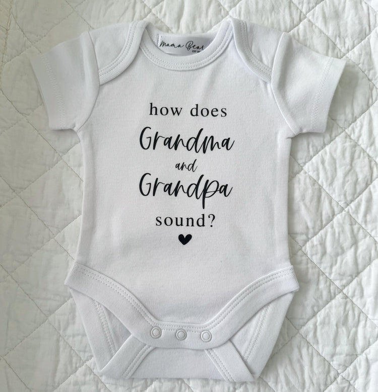 Ready to post Pregnancy Announcement Onesie | 'SECONDS'