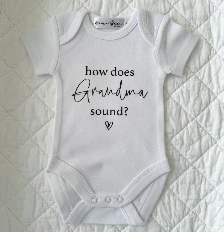 Ready to post Pregnancy Announcement Onesie | 'SECONDS'