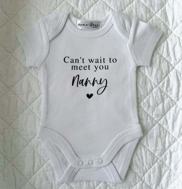Ready to post Pregnancy Announcement Onesie | 'SECONDS'