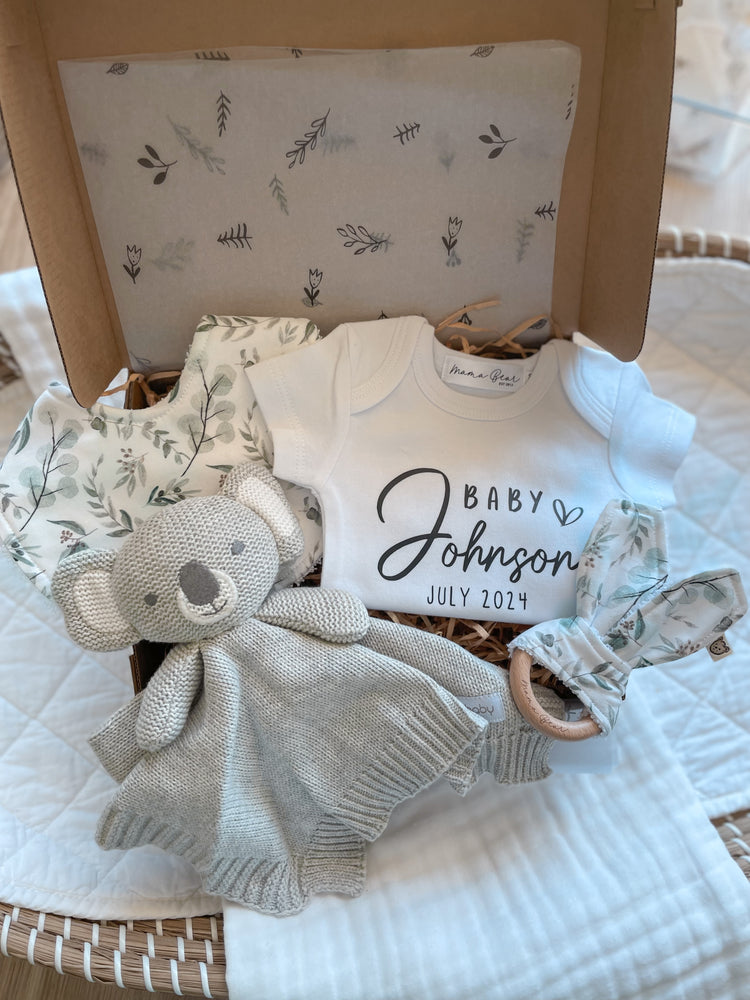 Personalised Baby Announcement Gift box | Australiana Koala