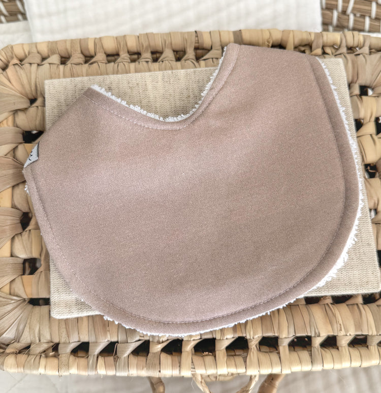 Baby Bib - Dusky Taupe