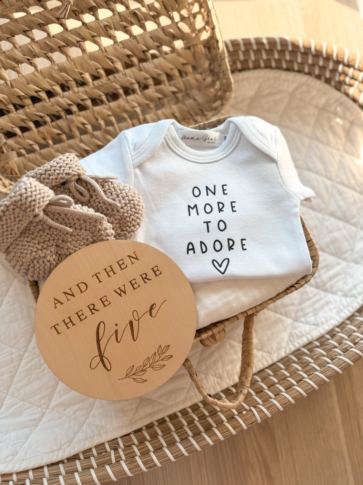 One more to adore | Pregnancy Announcement Onesie