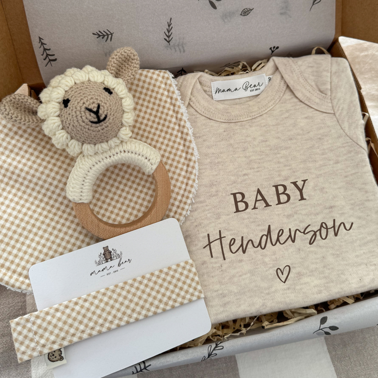 Personalised Pregnancy Gift Box Australia | Beige Tone Bodysuit
