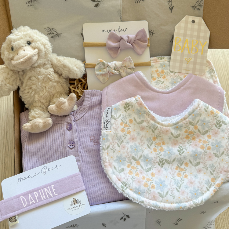 Baby Girl Gift Hamper | Lilac Flower Field