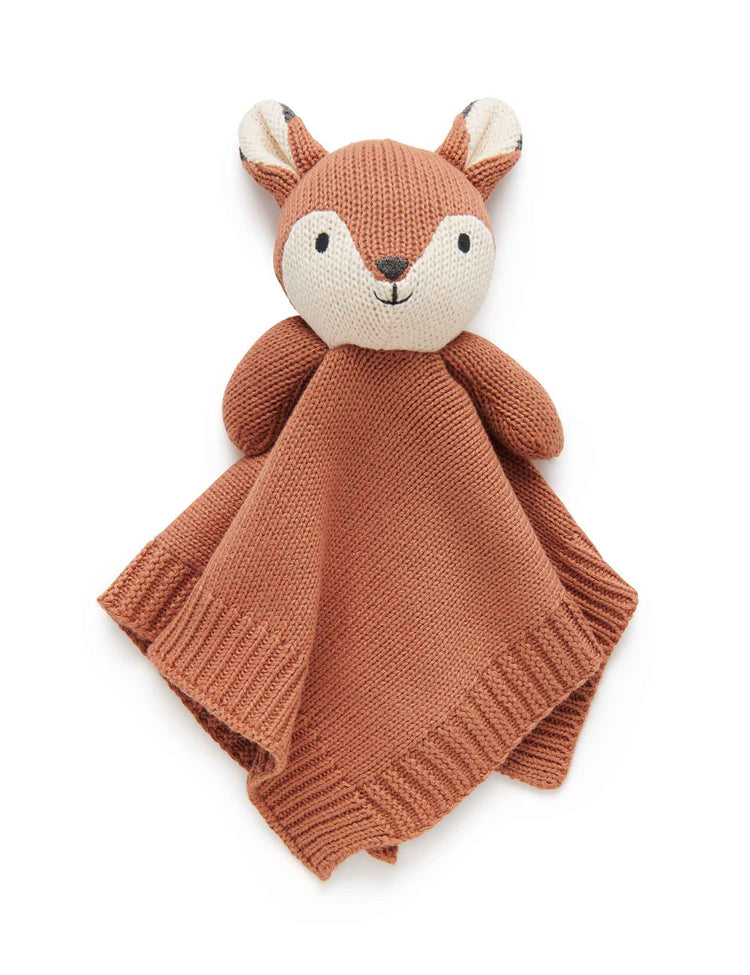 Knitted Fox Comforter | Purebaby