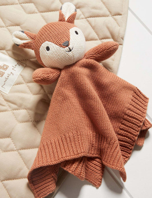 Knitted Fox Comforter | Purebaby
