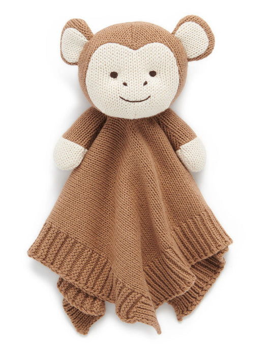 Knitted Monkey Comforter | Purebaby