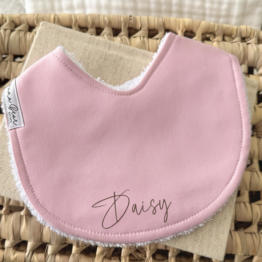 Baby Bib | Solid Petal Pink