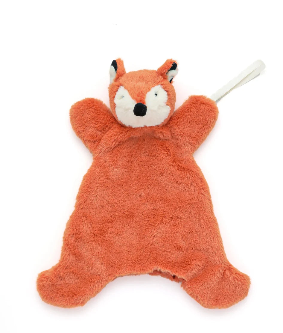 Plush fox toy with a white background