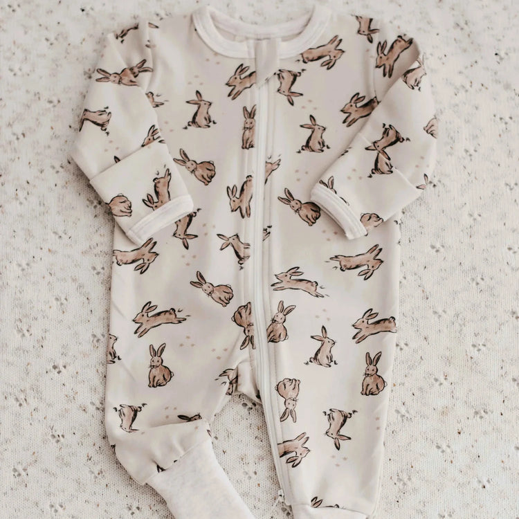 Baby Bunny Rabbit Zip Suit | Bencer & Hazelnut