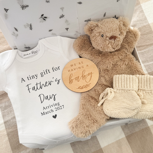 Father's Day Baby Announcement Box | Pregnancy Reveal
