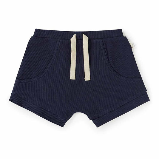 Navy Baby Shorts | Snuggle Hunny