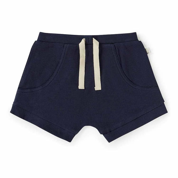 Navy Baby Shorts | Snuggle Hunny