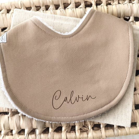 Baby Bib | Solid Mocha