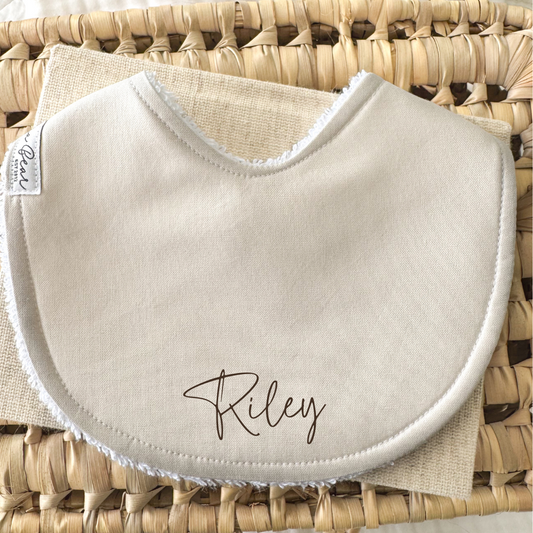 Baby Bib | Solid Stone Fossil
