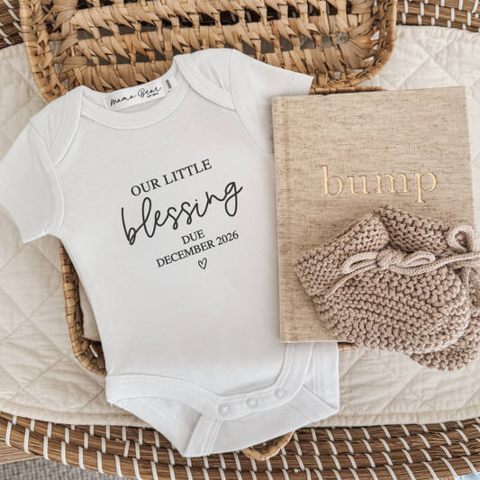 Our little Blessing | Baby Announcement Onesie