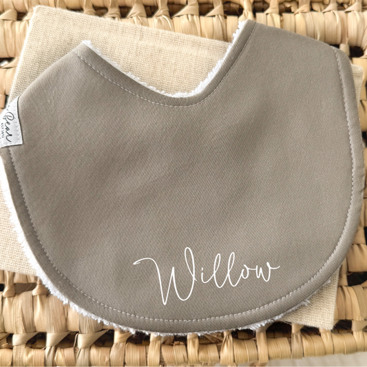 Baby Bib | Solid Eastern Grey