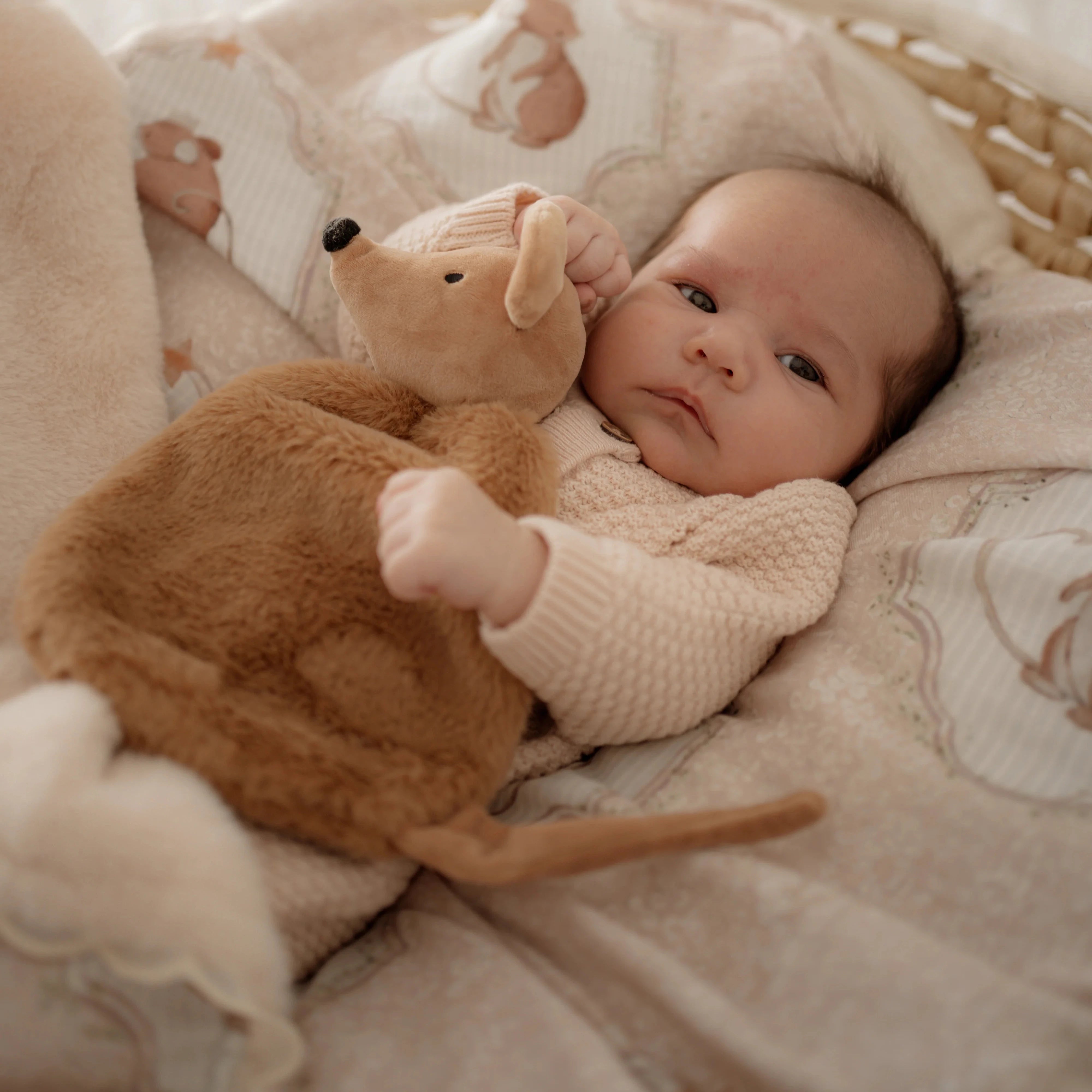 Baby Comforter Toy | Squeaky the Mouse Pop Ya Tot