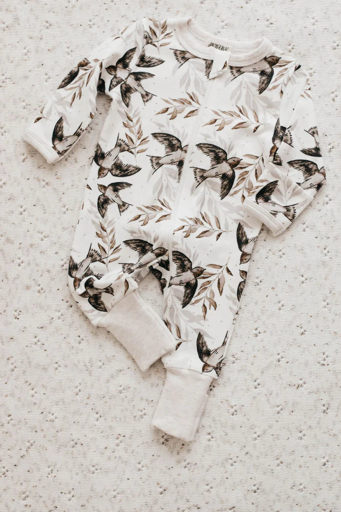 Bencer & Hazelnut Zip Suit | Shelly (Bird)