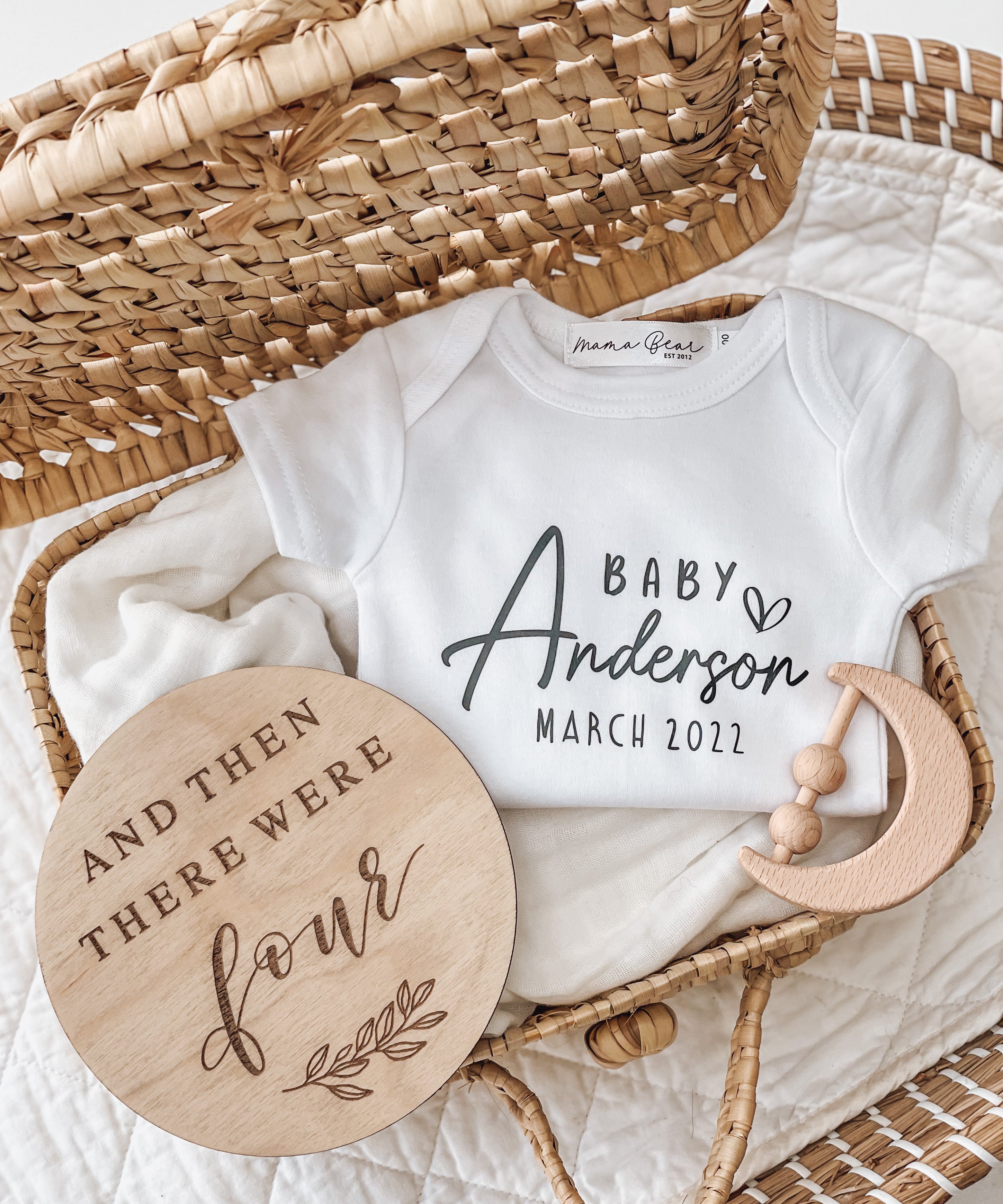 Personalised Baby Announcement Onesie