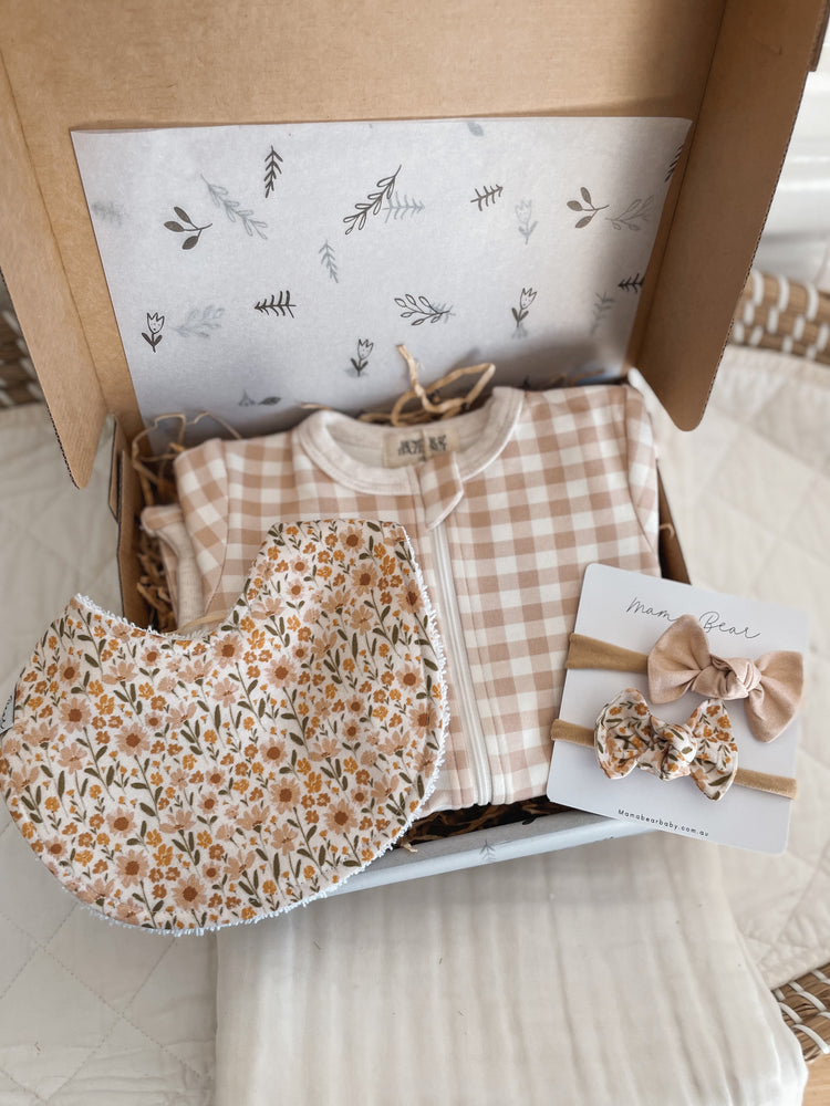 Baby Shower Girl Gift Idea | Spring Floral x Gingham