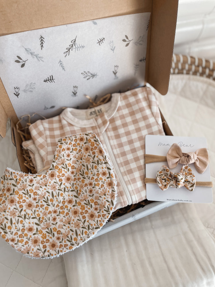 Baby Shower Girl Gift Idea | Spring Floral x Gingham