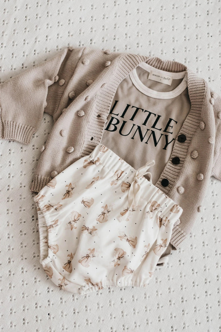 Little Bunny Bodysuit | Hazelnut