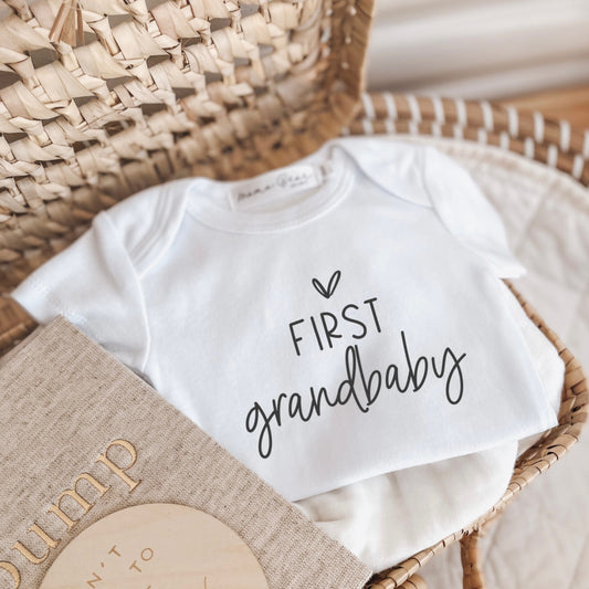 First Grandbaby - Pregnancy Announcement Onesie