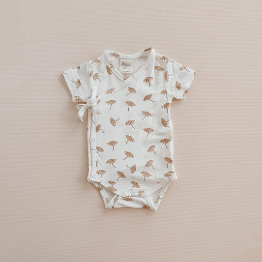 Short Sleeve Baby Wrap Suit | Daisy