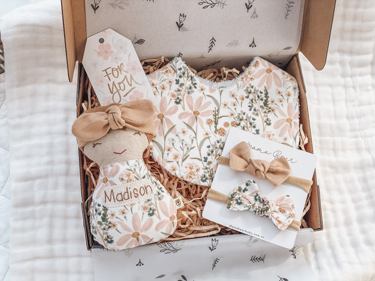 Personalised Baboosh Babe Gift Set | Pastel Meadow