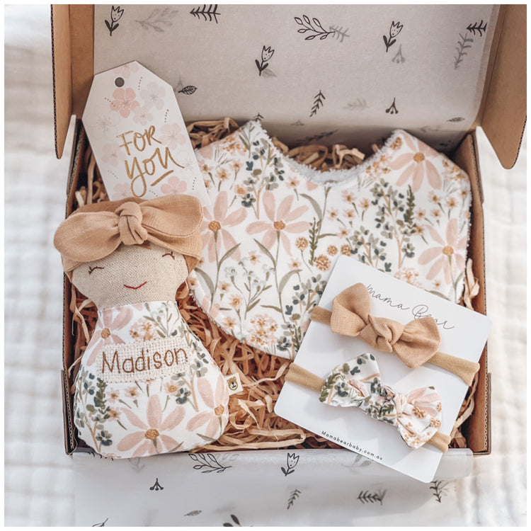 Personalised Baboosh Babe Gift Set | Pastel Meadow