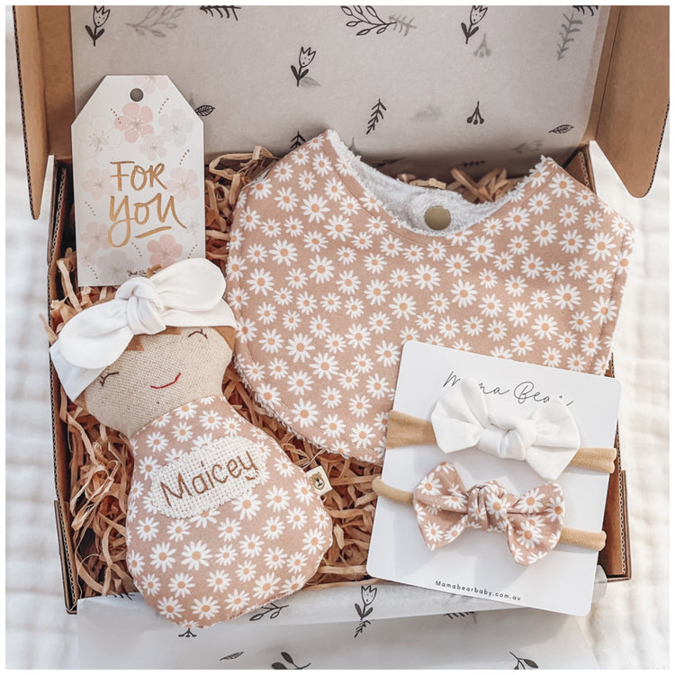 Personalised Baboosh Babe Gift Set | Dusty Mini Daisy