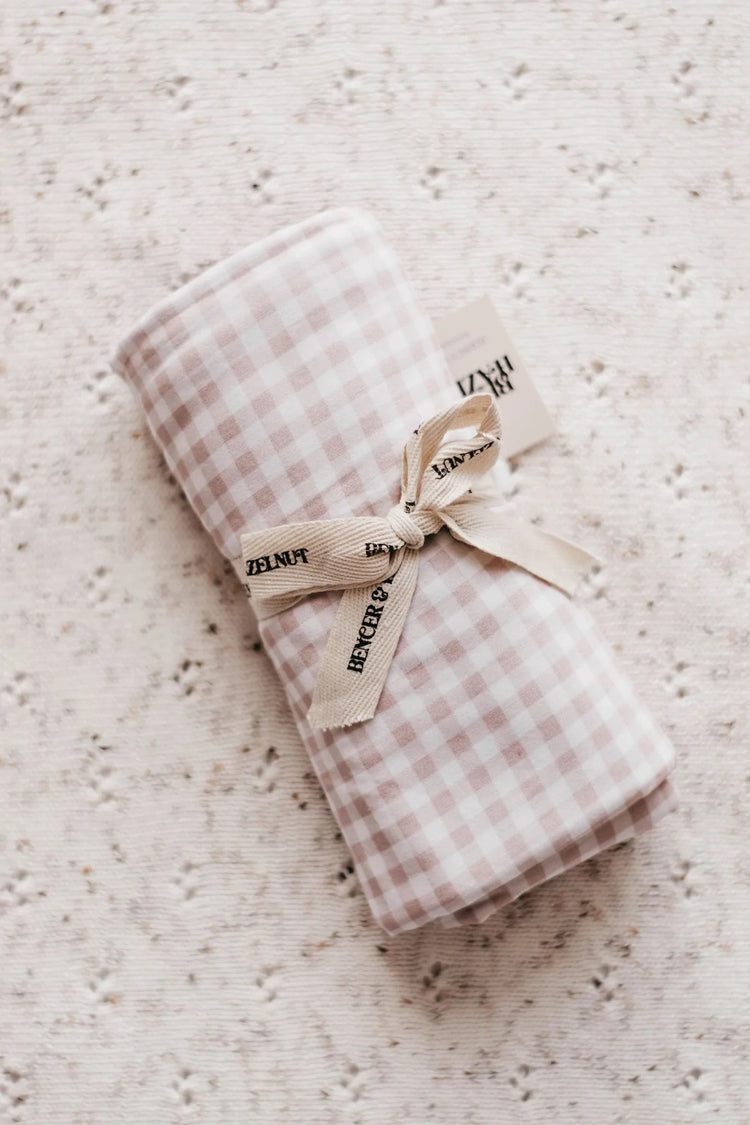 Bamboo Jersey Swaddle | Gingham