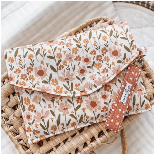 Nappy Wallet (with Zip Pocket) - Spring Floral