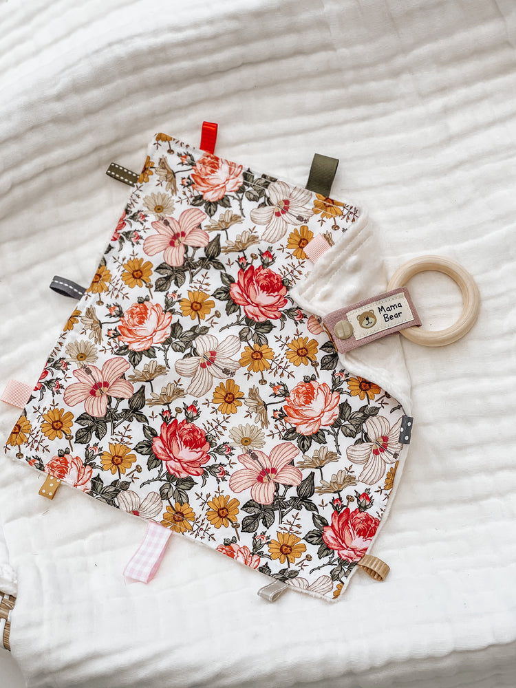 Taggie Blankie & Moccasin Giftset - Floral Bouquet