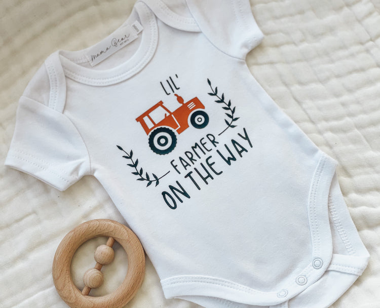 Pregnancy Announcement Onesie | Little Farmer