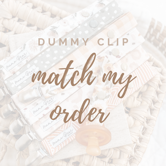 Custom Dummy Clip - Match my Order