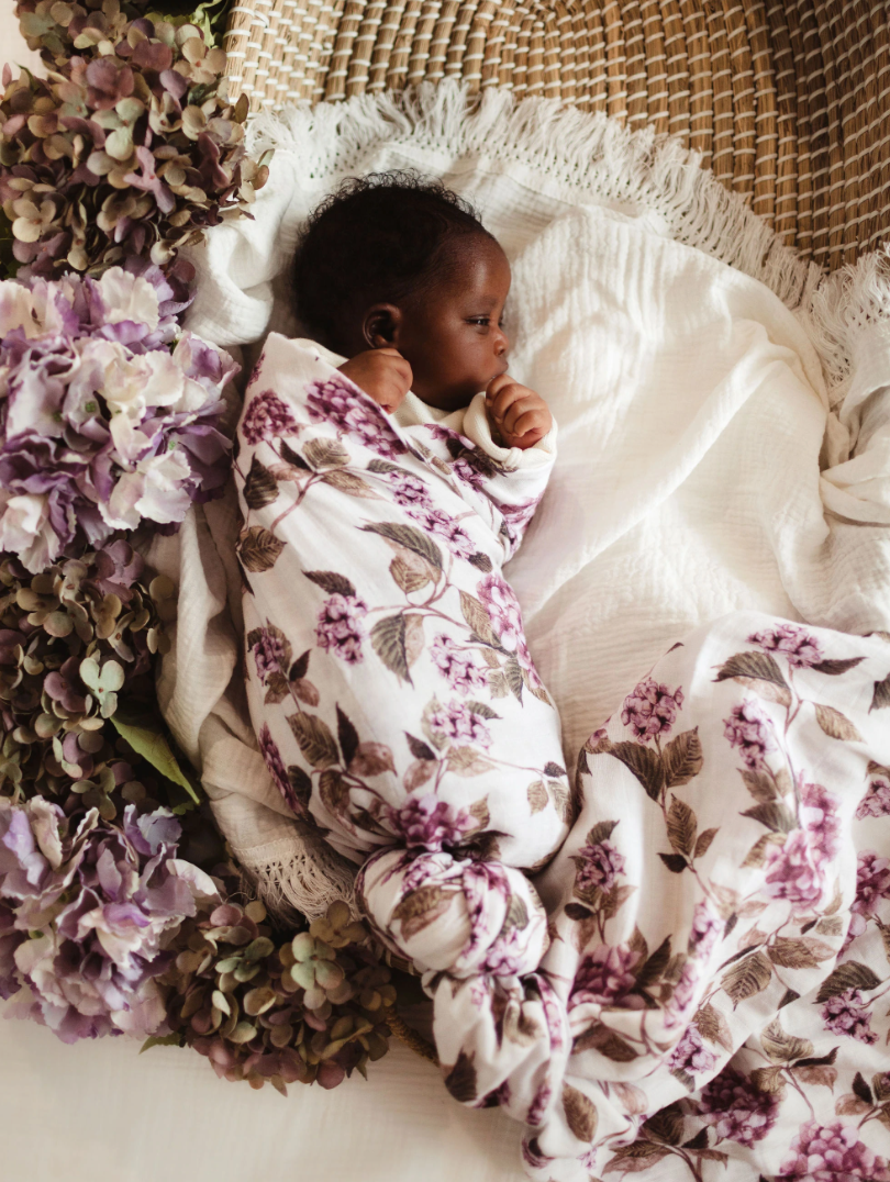 Garden top floral swaddle